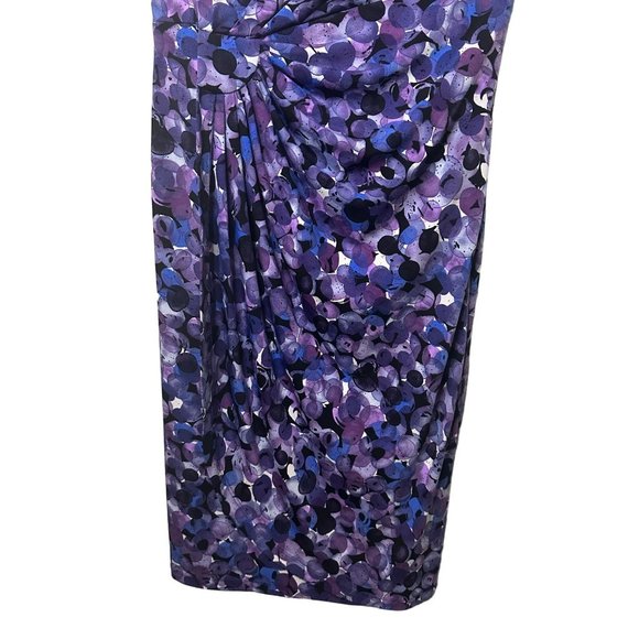 Dress Barn Ladies Scrunch Purple Career Business Spring Summer Dress SZ 4P - Picture 4 of 5